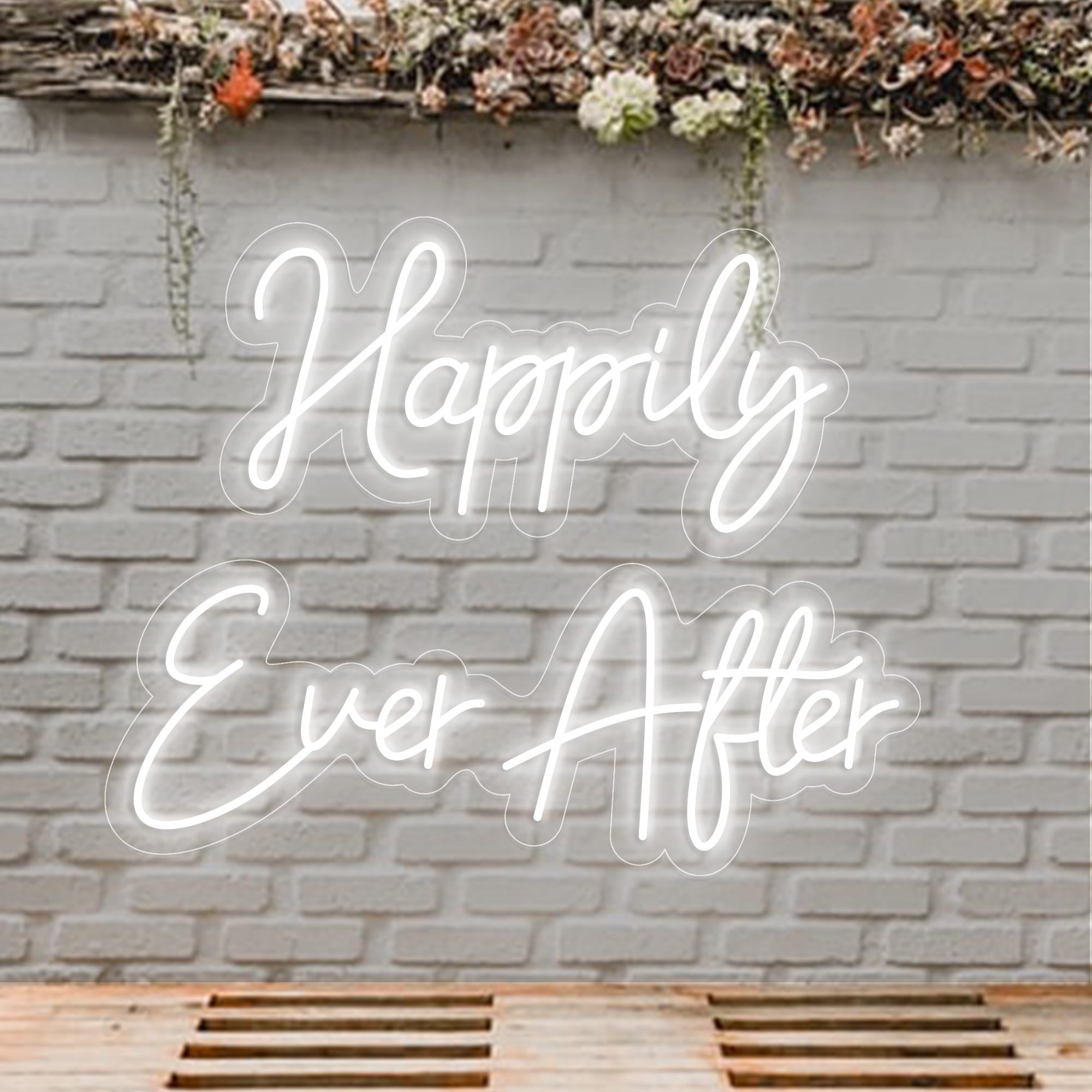 SELICOR Happily Ever After Neon Sign Custom Wedding Signs for Wall Décor