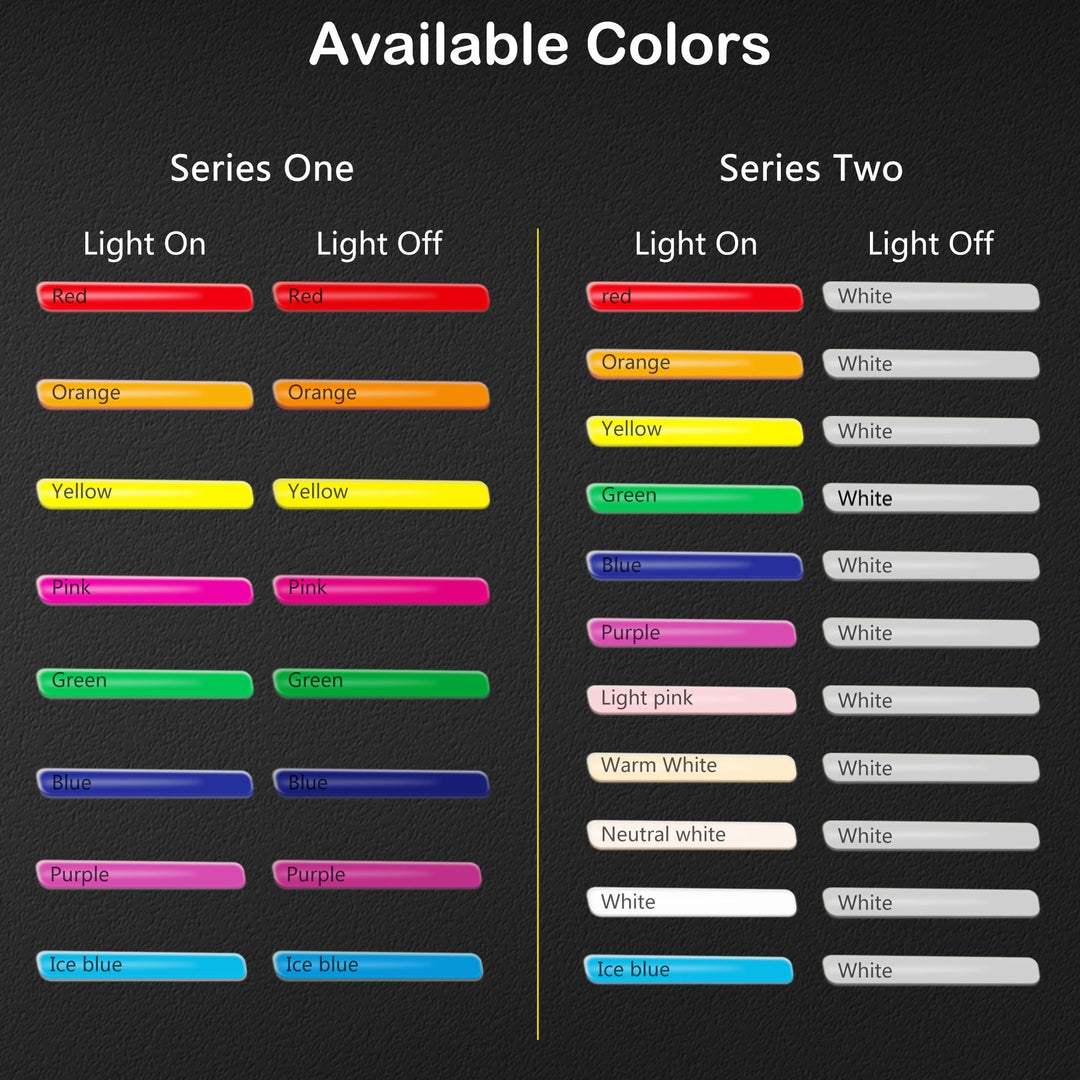 choose all neon colors on selicor to custom your neon sign