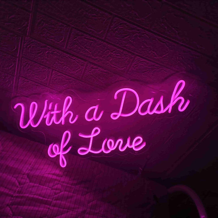 Selicor elevates your wedding atmosphere with a dash of love neon sign in pink